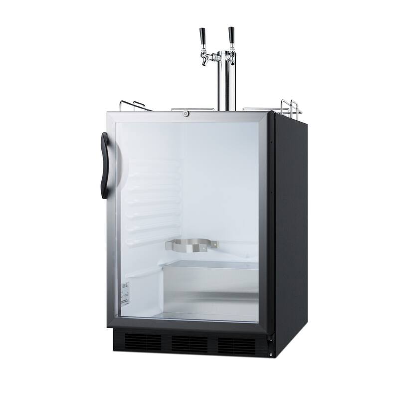 Summit 24 Inch Wide 5.5 Cu. Ft. Built-In Commercial Double Tap ADA