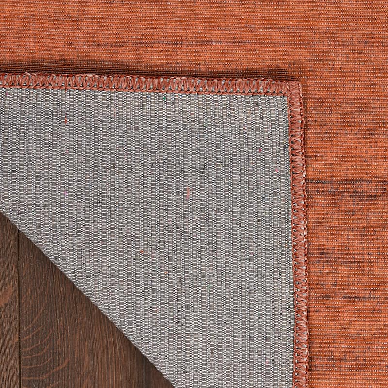 Nourison Washable Essentials Indoor Solid Area Rug