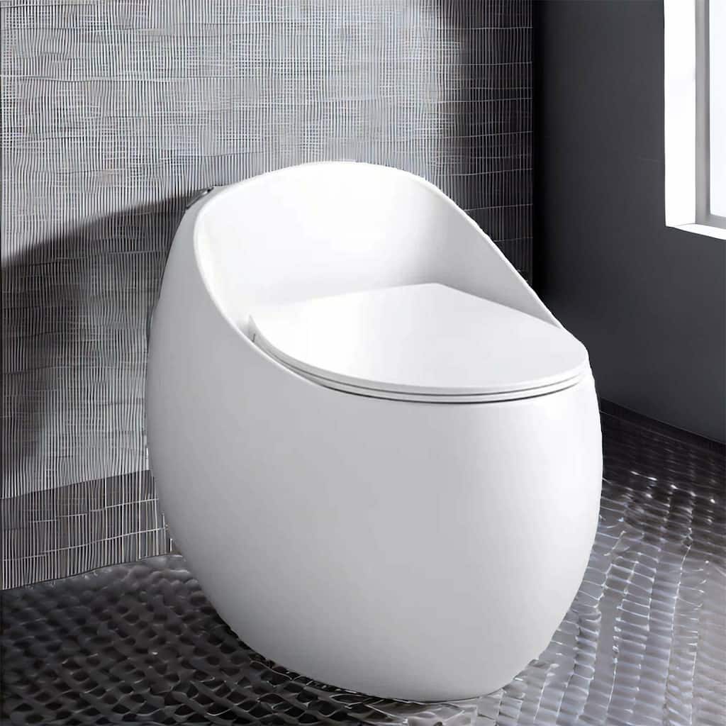White Water Saving Ceramic One Piece Toilet with Seat