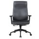preview thumbnail 7 of 10, Maxwell High-Back Leather Adjustable Executive Office Chair - Ergonomic Swivel Desk with Stainless Steel Lift 350 lb. Limit