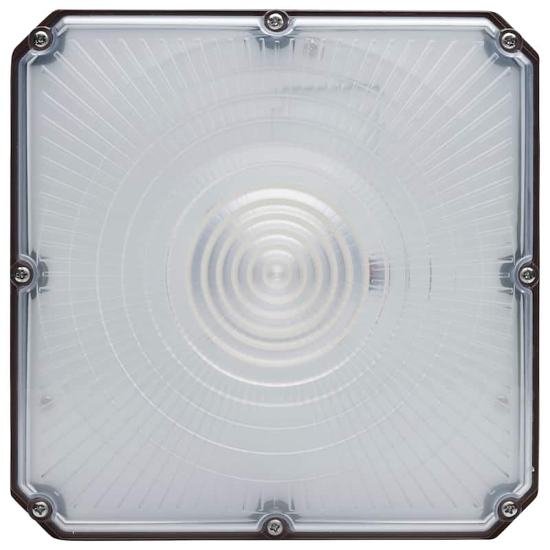 8.5 Inch LED Field Selectable Canopy Fixture 25/30/40W 3K/4K/5K CCT - Bronze