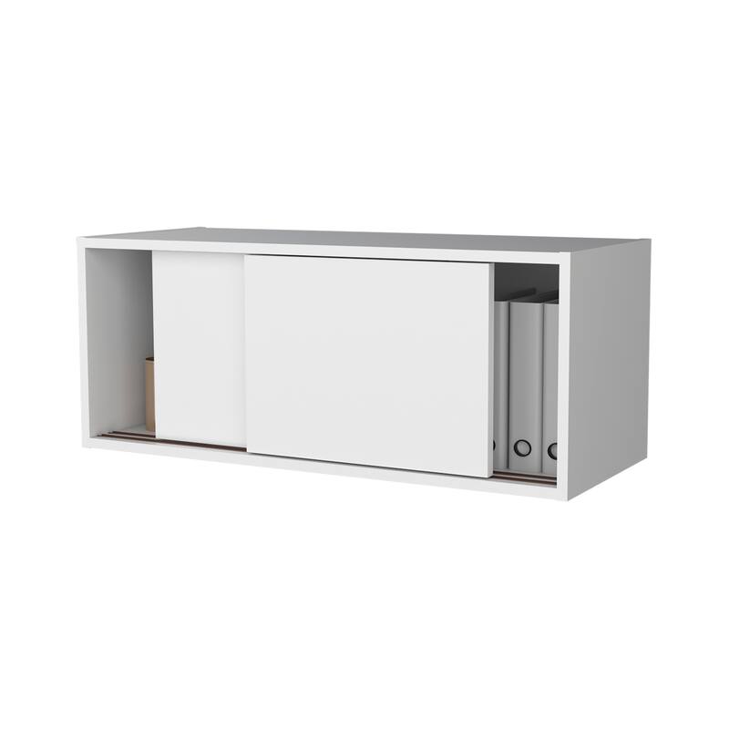 Floating Cabinet with Sliding Door