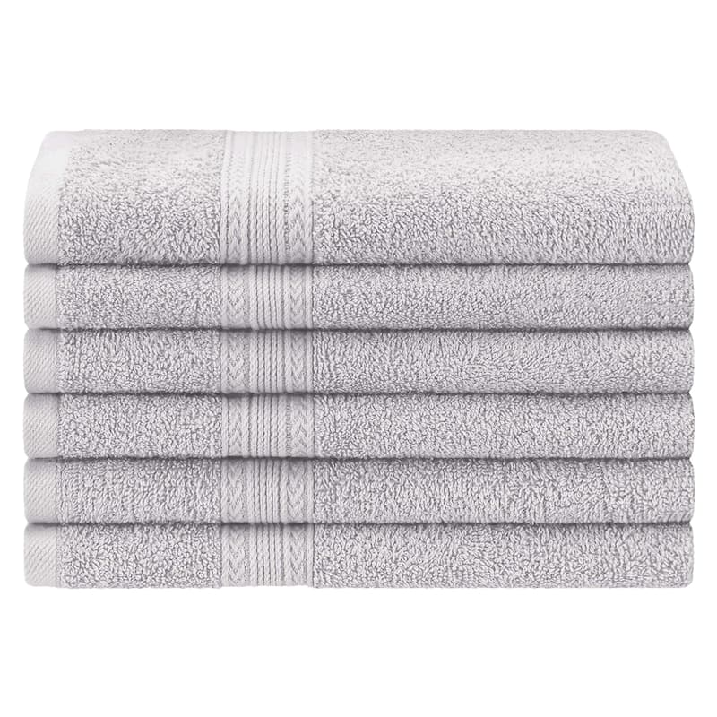 Eco-Friendly Sustainable Cotton Hand Towel by Superior (Set of 6)