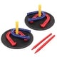 preview thumbnail 1 of 7, GSE™ Rubber Horseshoe Game Set for Kids & Adults. Horseshoe Throwing Game for Indoor and Outdoor Playing - Rubber Horseshoe Set 16 Years and Up - Rubber Horseshoe Set