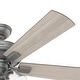 preview thumbnail 7 of 19, Hunter 52" Crestfield Ceiling Fan with 3-Light LED Light and Pull Chain - Farmhouse, Casual, Rustic