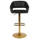 preview thumbnail 12 of 14, Modern Upholstered Adjustable-Height Barstools (Set of 2)