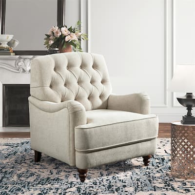 100% Polyester Tufted Arm Chair