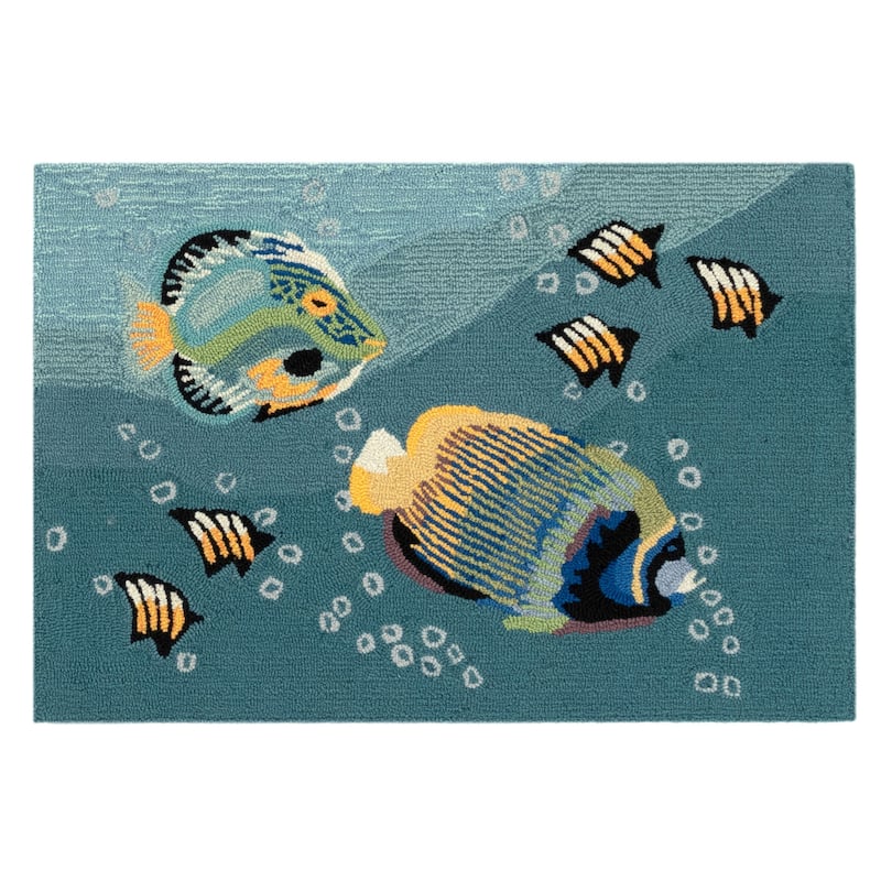 Liora Manne Frontporch Aquarium Indoor/Outdoor Rug - 1'8" x 2' 6"