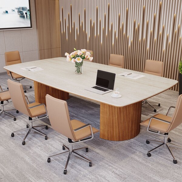 teto　コンパネ　テーブル 78.8-Inch Large Rectangular Conference Meeting Table with
