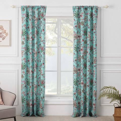 Barefoot Bungalow Audrey Curtain Panel (set of 2) - 84 W x 84 L (inches)