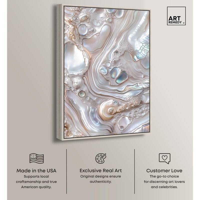 Fluid Preciousness II Canvas by Art Remedy