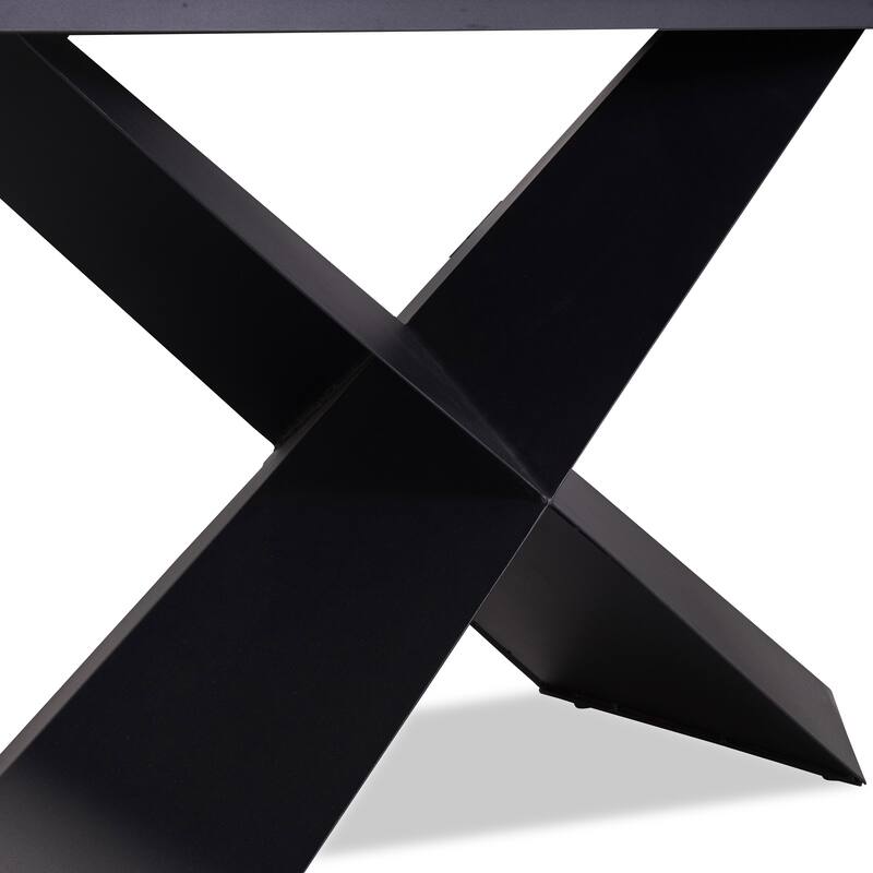 Furniture of America Thalassa Modern 7-Piece Ceramic Top Dining Table Set