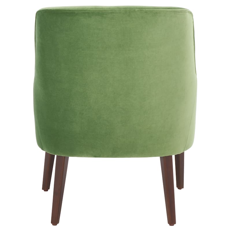 SAFAVIEH Manerva Accent Chair - 27" W x 30.5" L x 35.8" H - 27Wx31Dx36H - Green