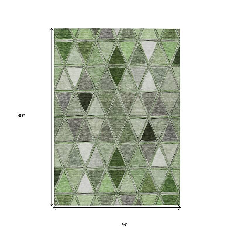 HomeRoots Geometric Transitional Rectangle Outdoor Rug