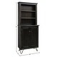 preview thumbnail 15 of 29, 78-inch Tall Lodge Style China Cabinet with 3 Display Shelves, 2 Doors, and 4 Legs