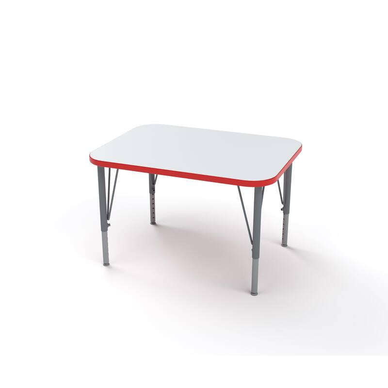 Tot Mate Versa Kids Desk Rectangle Large Surface (32" x 24") Classroom Table, Write-On/Wipe-Off Dry Erase Top