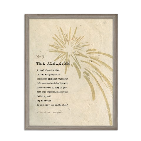 Enneagrams No.3 'The Achiever' Framed Print Wall Art by River City Street Poet