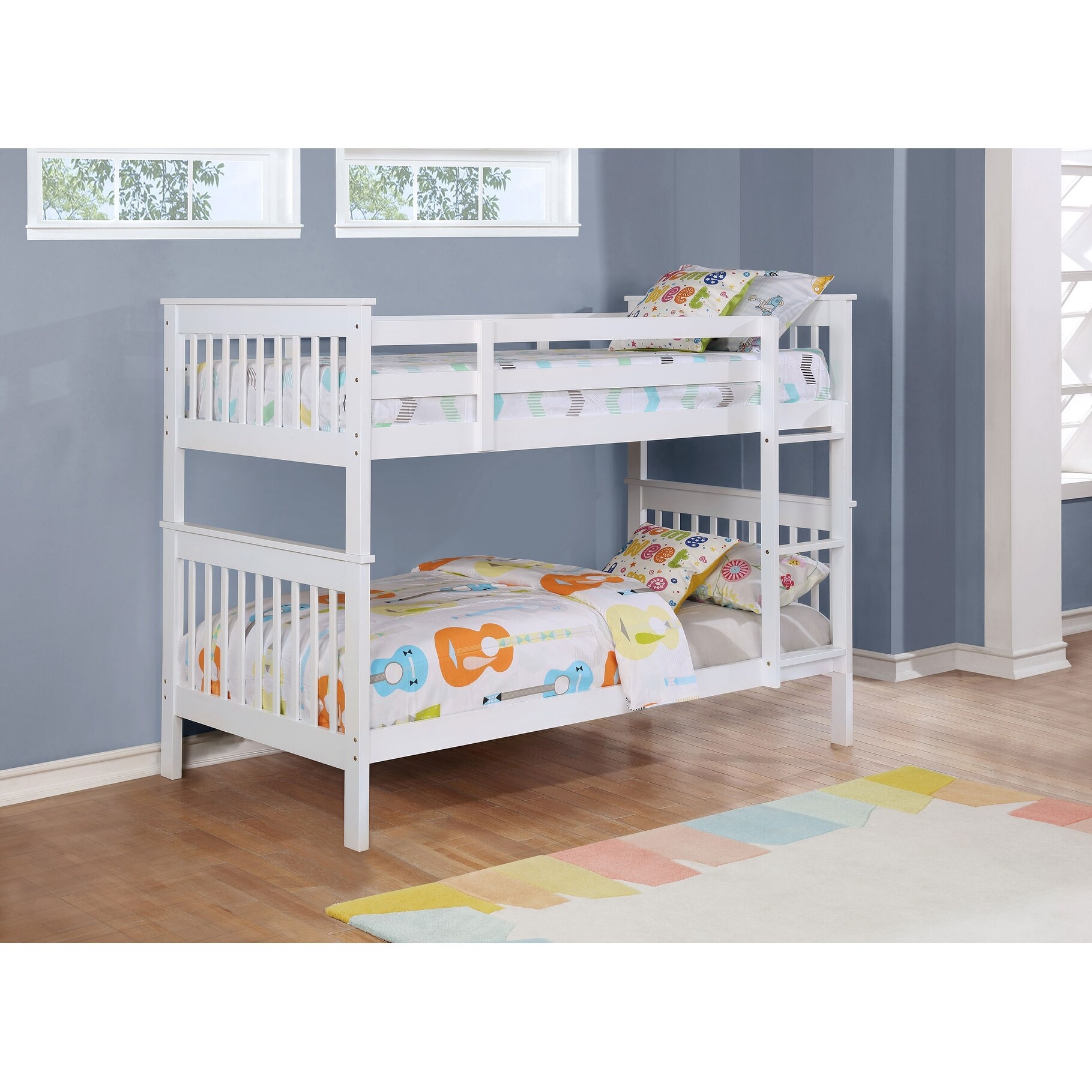 Chapman Transitional Wood Frame Bunk Bed-image