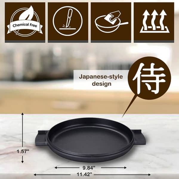 Amercook Non Stick Aluminum Friendly Pizza Pan 9 5 Inch Overstock 31644754