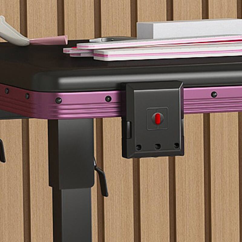 Portable Nail Art Table w/ LED Mirror, Bluetooth, Lockable Drawers, Telescopic Pole - Folding Manicure Station for Salons