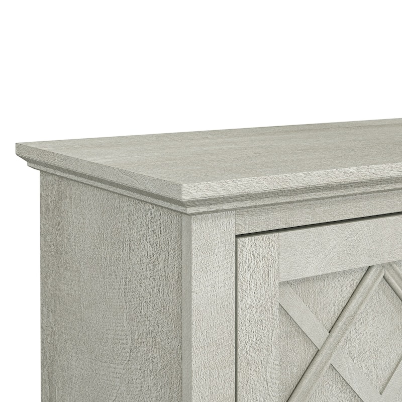 78" TV Stand with 36" Fireplace for up to 400sq ft - 78"W x 23.5"H x 15.5"D