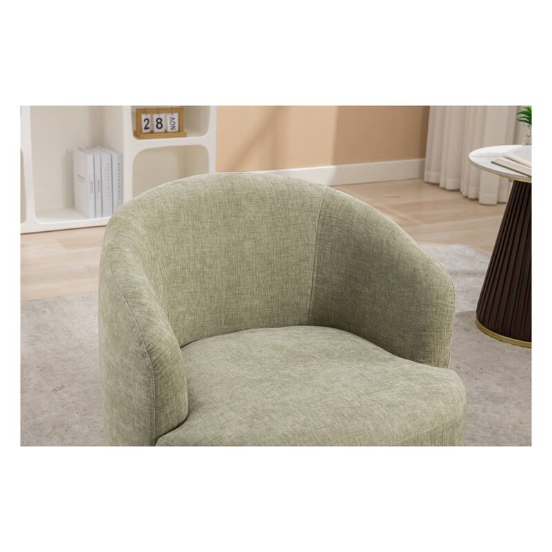 Fabric Swivel Accent Barrel Chair