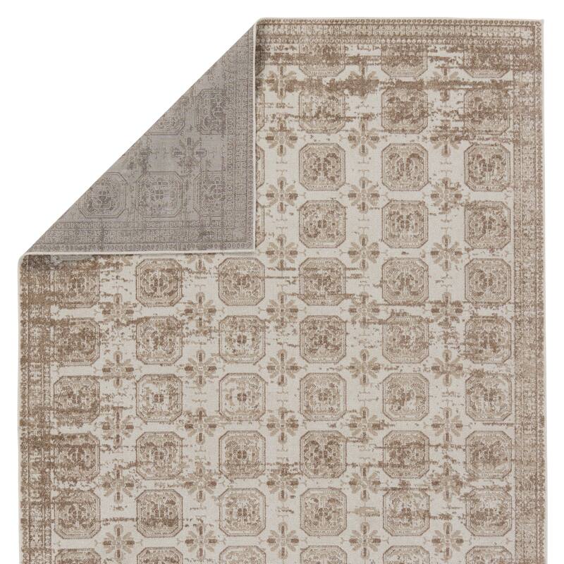 Milea Machine Washable Trellis Area Rug