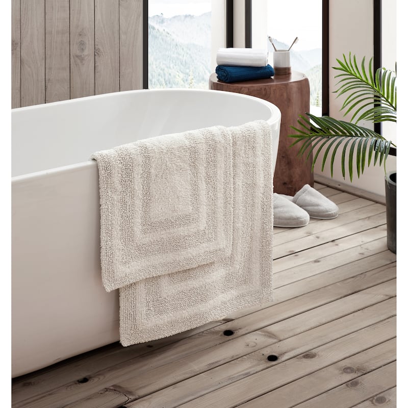Eddie Bauer Logan Cotton 2 Piece Bath Rug Set