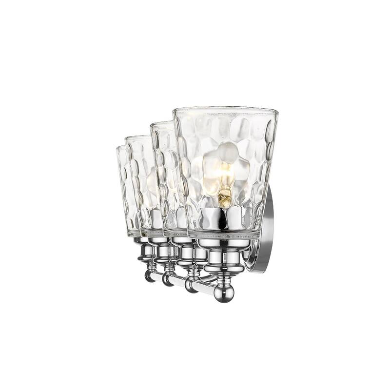 Modern Transitional Hardwired Wall Light with Reversible Mount and Clear Glass Shade LED Compatible