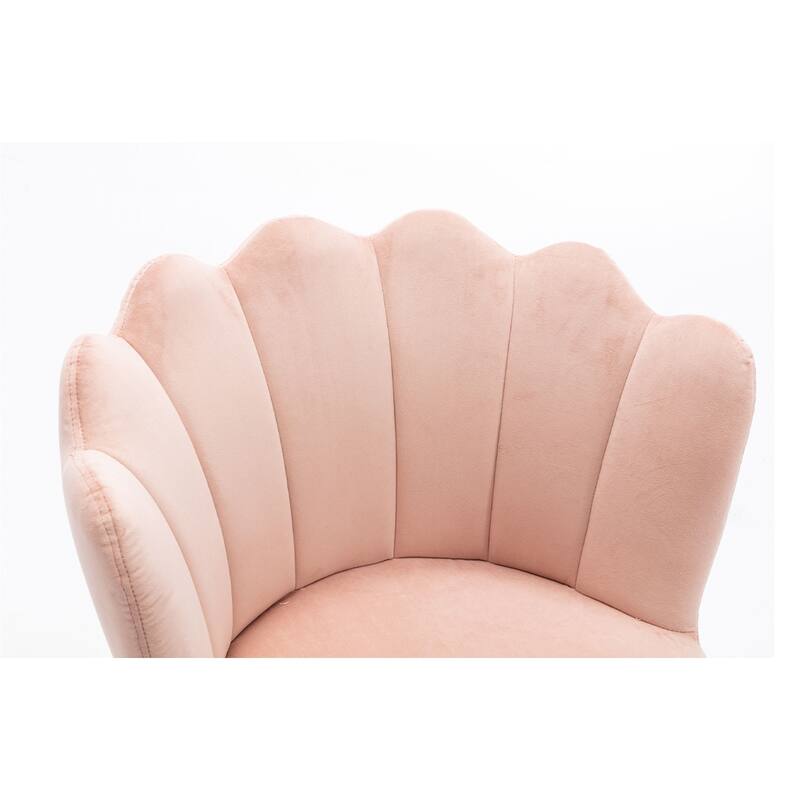 Merax Swivel Velvet Shell Chair for Living Room