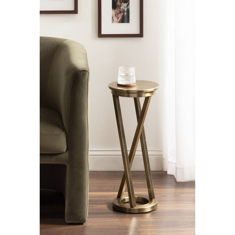 Kate and Laurel Aja Modern Metal Drink Table