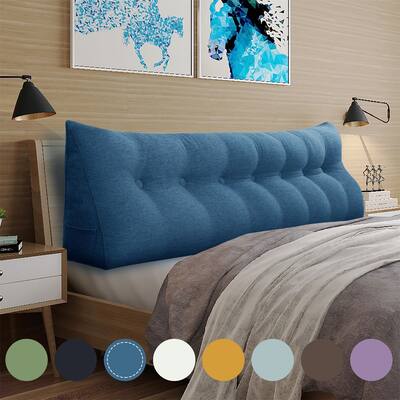 WOWMAX Bed Rest Wedge Pillow Oversized Extra Long Back Lumbar Pillow