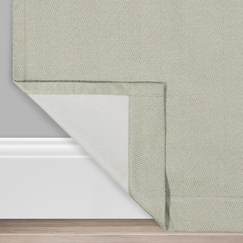 Eclipse Aura Chevron Draft Stopper Energy Saving 100% Blackout Grommet Top Curtain Panel