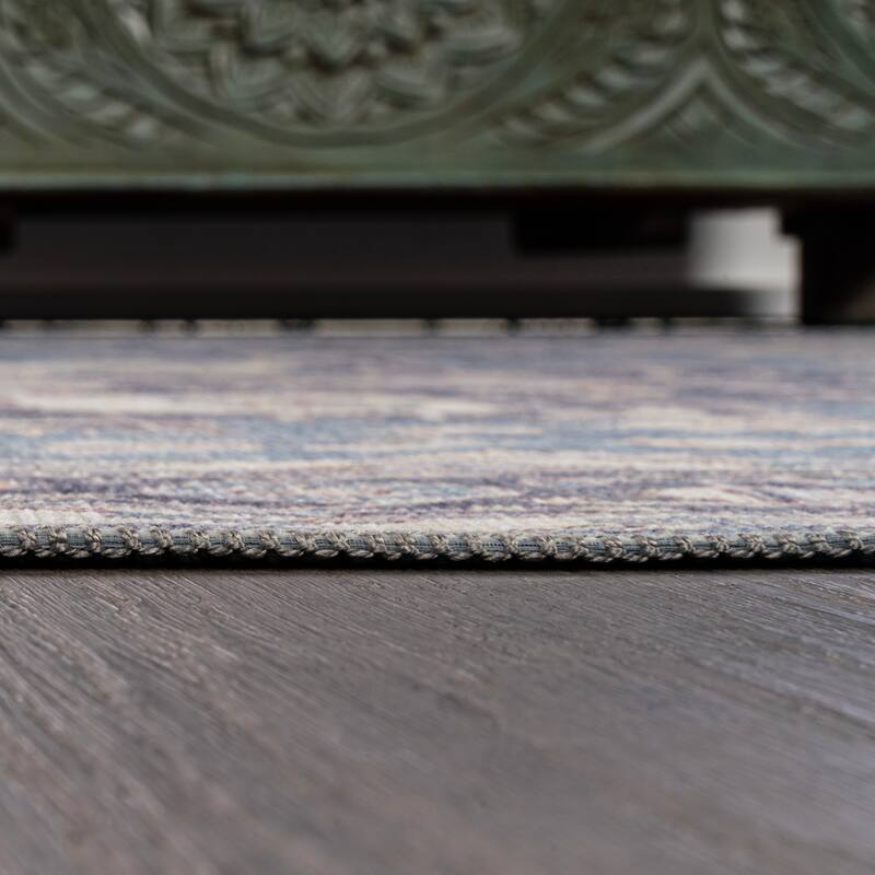 JONATHAN Y Marrakesh Ornate Medallion Machine Washable Area Rug