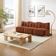 preview thumbnail 12 of 14, Art Leon Jacquard Flannel Armless Accent Chair with Wooden Legs