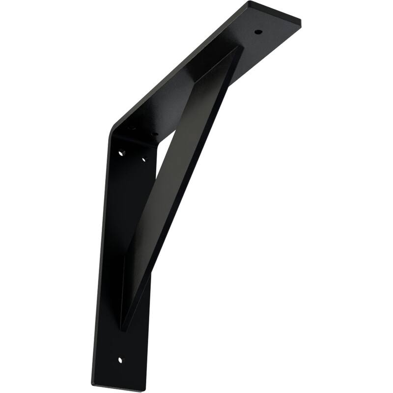 Traditional Steel Bracket - 2"W x 10"D x 10"H - Powder Coated Black