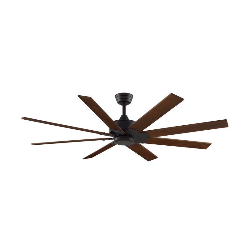 Fanimation Levon Custom Indoor/Outdoor Smart Ceiling Fan DC Motor - Dark Bronze
