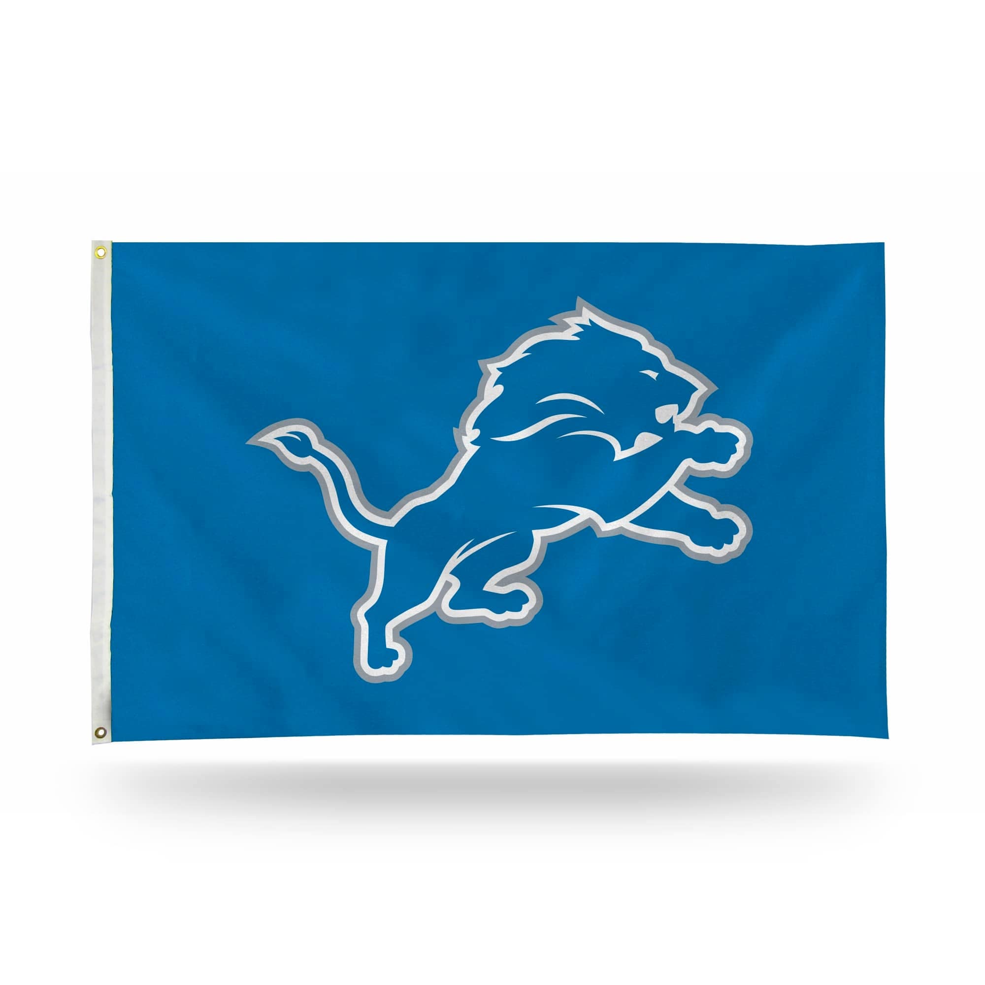 3' x 5' Blue and White NFL Detroit Lions Rectangular Banner Flag
