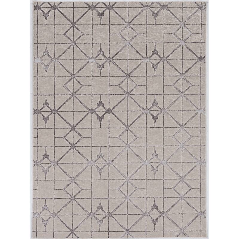 Silver Orchid Monel Starlight Contemporary Rug - 7'10" x 10'10"