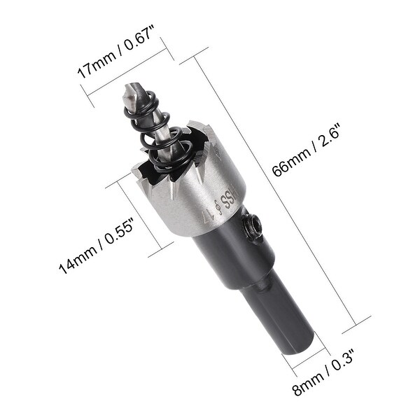 17mm HSS Drill Bit Hole Saw Cutter for 