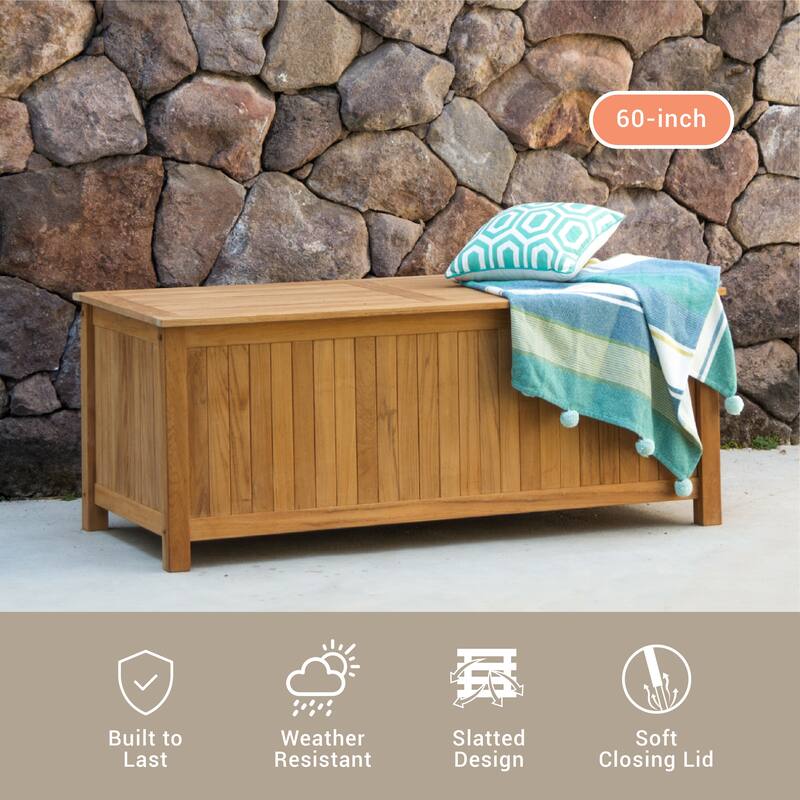 Cambridge Casual Kikori 60-inch Teak Outdoor Storage Box