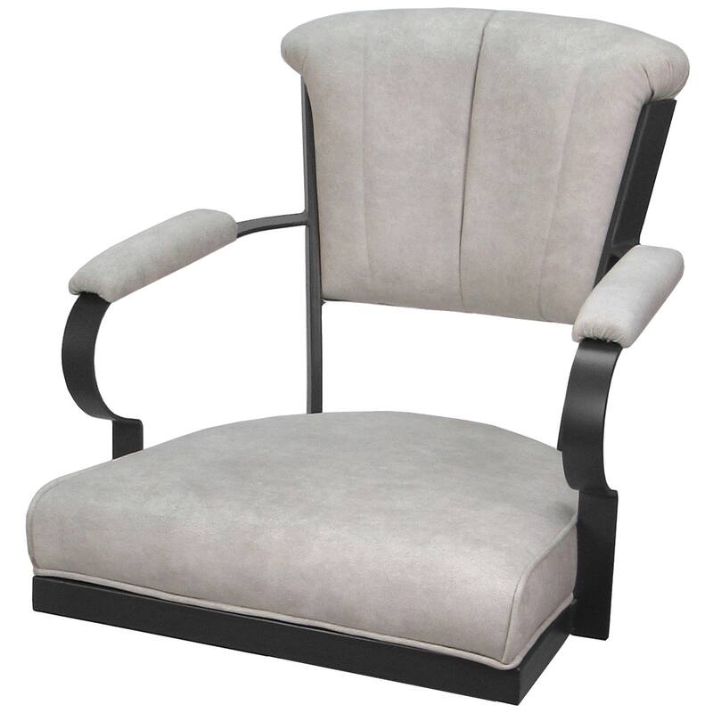Miami Swivel Metal Caster Chair on Reading Base - 18" High Seat