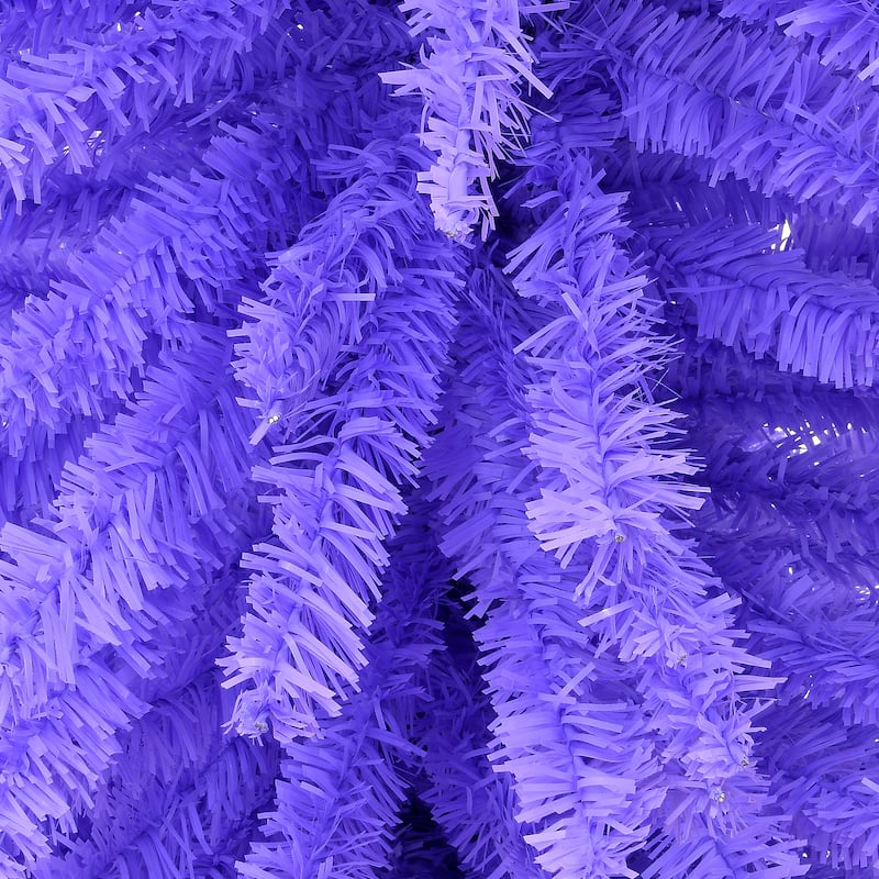 National Tree Company 7.5 ft. Lavender Color Slim Tree Decoration - 7.5 Foot