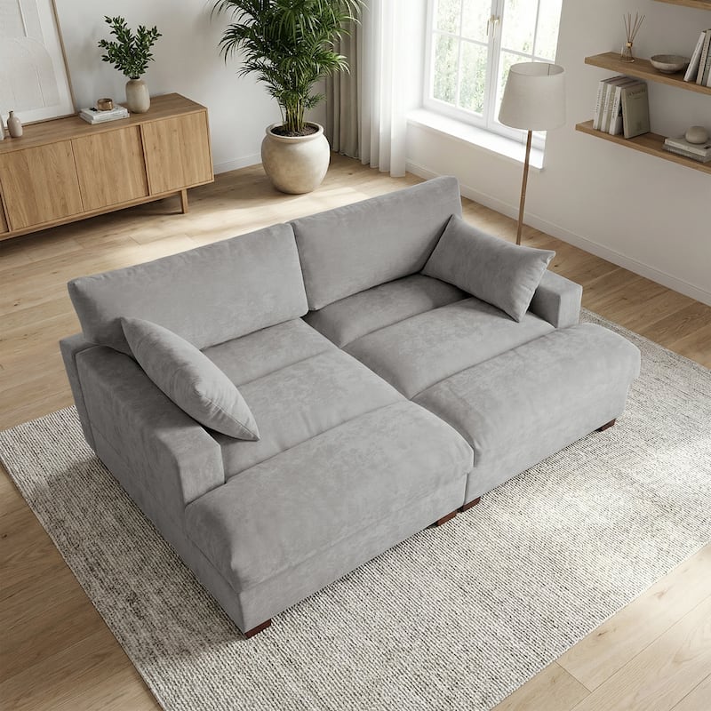 Modern Modular Sectional Sofa Chaise Couch Bed