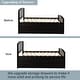 preview thumbnail 46 of 45, Twin Size Platform Storage Bed Solid Wood Bed with 6 Drawers