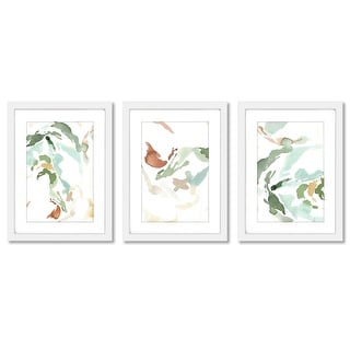 Watercolor Movement Jenni Pirmann Abstract 2 - 3 Piece Framed Gallery ...