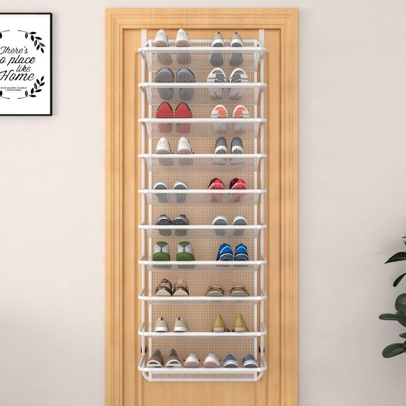 10 Tier Shoe Rack Over The Door Shoe Organizer