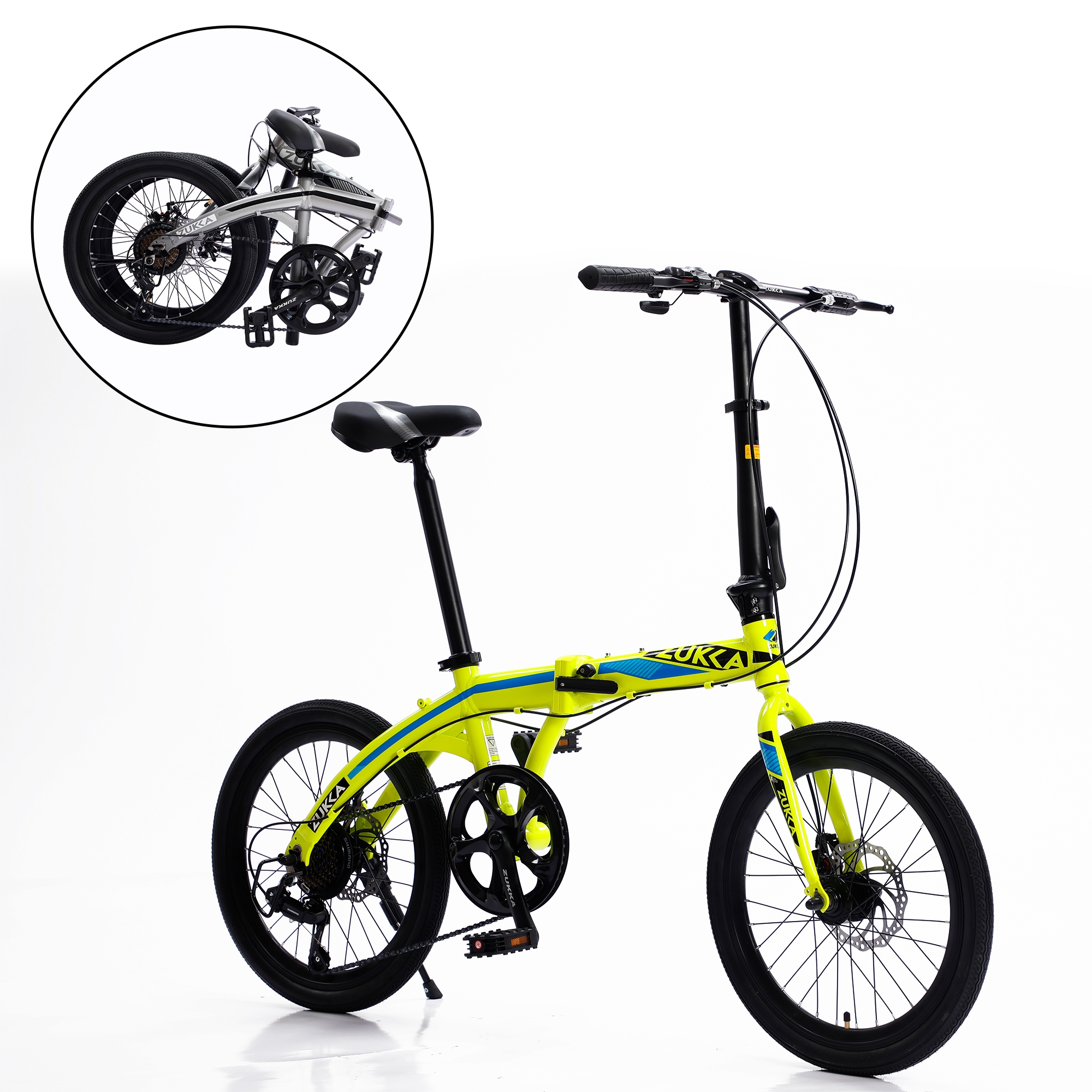 20folding city bike aluminum frame 8 speed shimano folding bike