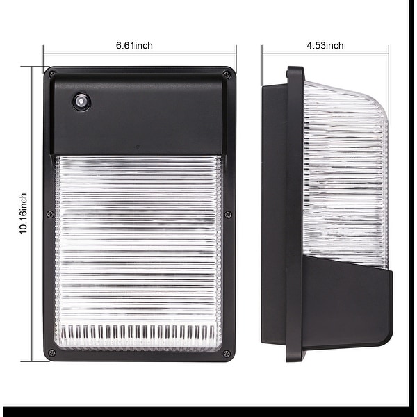 16W//25W Dusk to Dawn Photocell LED Wall Pack Outdoor Wall Mount Light 5000K
