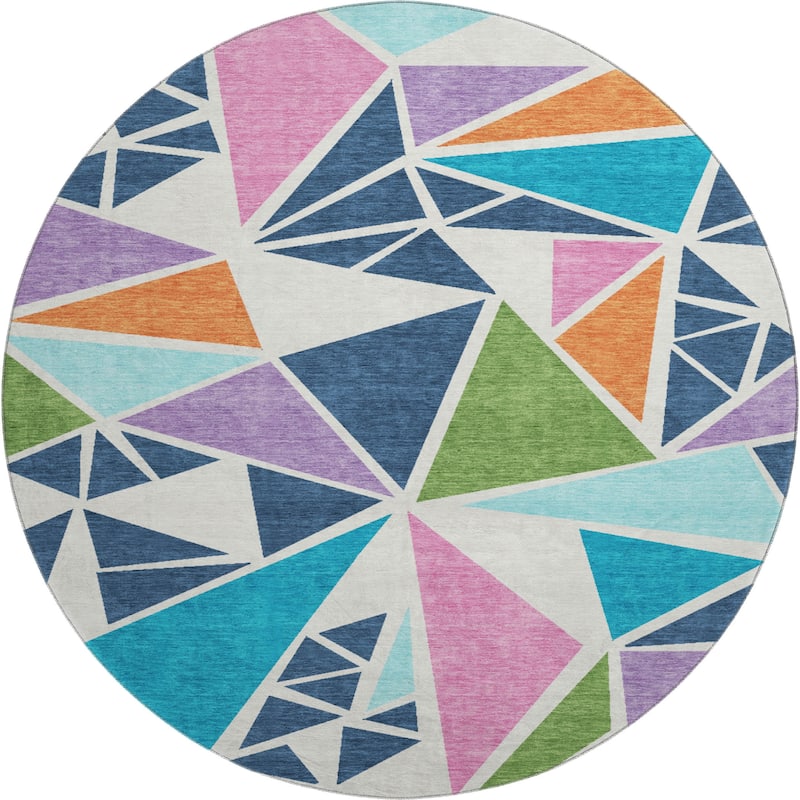 Premium Washable Super Soft Contemporary Mosaic Mayfield Rug